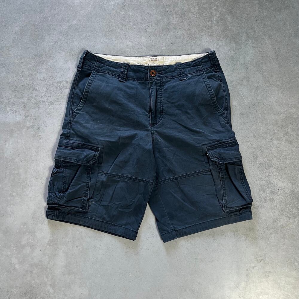 Hollister Cali Longboard Shorts Men's Size 32 Cargo Blue Navy 11.5" Inseam